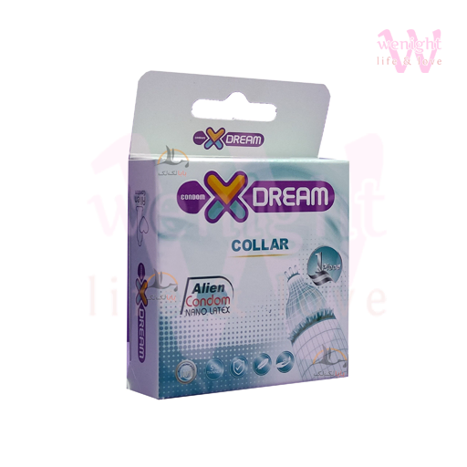 کاندوم خاردار فضایی ایکس دریم مدل collar -collar-alien-xdream-dotted-condom (1) قیمت کاندوم خاردار فضایی طوقی مدل COLLAR بسته تک عددی