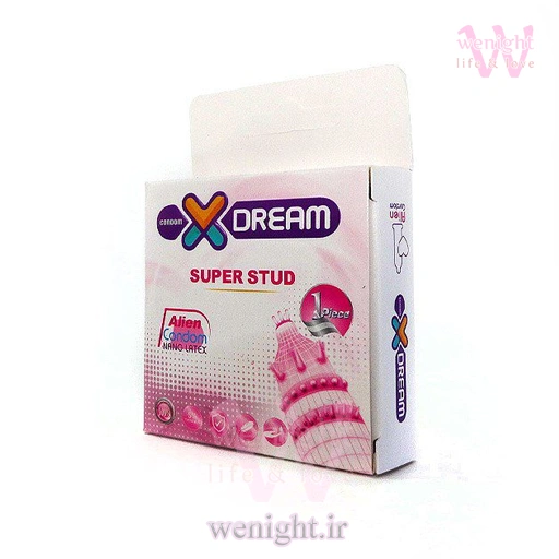 wenight.ir- خرید کاندوم فضایی دکمه دار ایکس دریم Super Stud خرید کاندوم فضایی دکمه دار ایکس دریم Super Stud