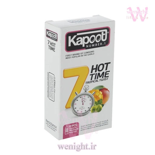 wenight.ir- خرید کاندوم کاپوت مدل 7Hot Time بسته 12 عددی خرید کاندوم تاخیری کاپوت 7Hot Time بسته 12تایی | ارسال محرمانه سریع