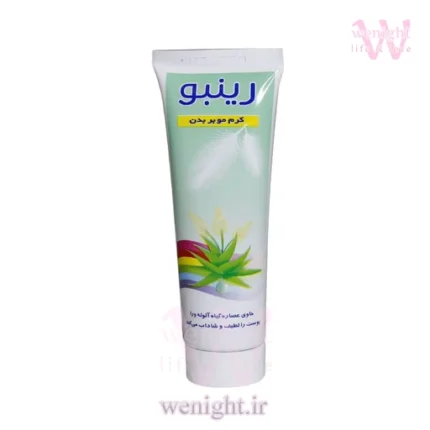 طریقه استفاده از کرم موبر بدن رینبو حاوی عصاره آلوئه ورا