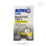 مزایای کاندوم کدکس Master 3 In 1 خاردار شیاردار تاخیری و طعم دار