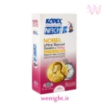 کاندوم کدکس NOBEL تاخیری و خاردار بسته 12تایی
